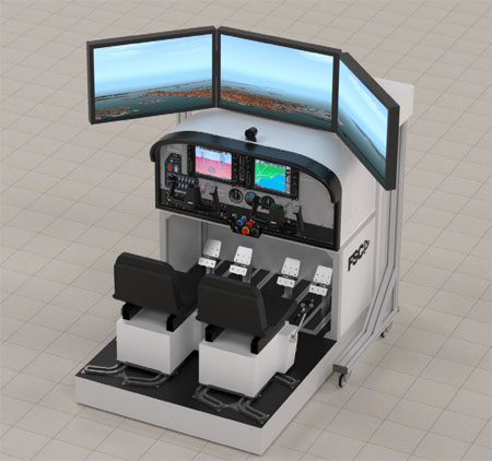 MTGS C172 Simulator FSTD X-Plane/Visual 2 Seats Passive