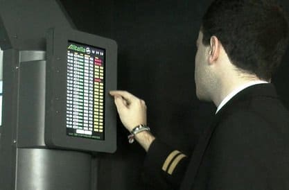 FSC AES B737 booking with tablet