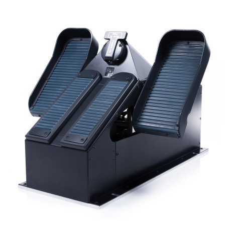 A320 PRO rudder pedals above floor, CPT side