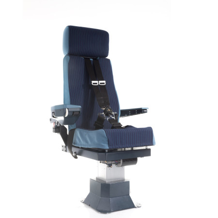 A320 motorized seat with 5-point harness, F.O. side