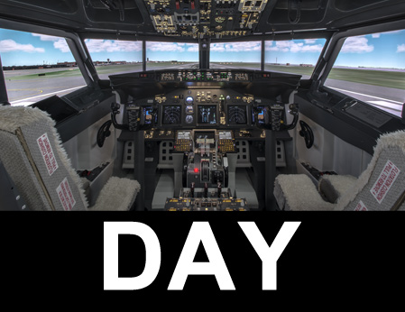 B737NG type simulator 2P/4K UHD (1DAY-RENT)