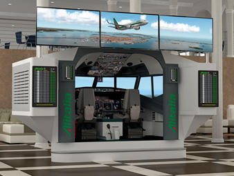 AES Simulator 737NG 4K UHD, 2 места, CTRL load