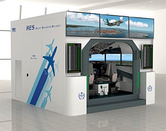 AES Simulatore 737NG visuale a 7 monitor, 2 posti