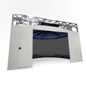 Screen structure for 180° Videoprojection