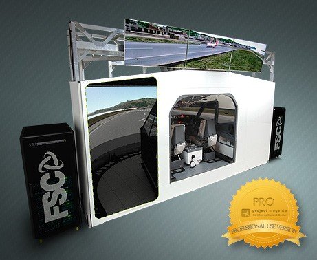 Симулятор полета 737NG, проекция FullHD 180 ° Visual ESP