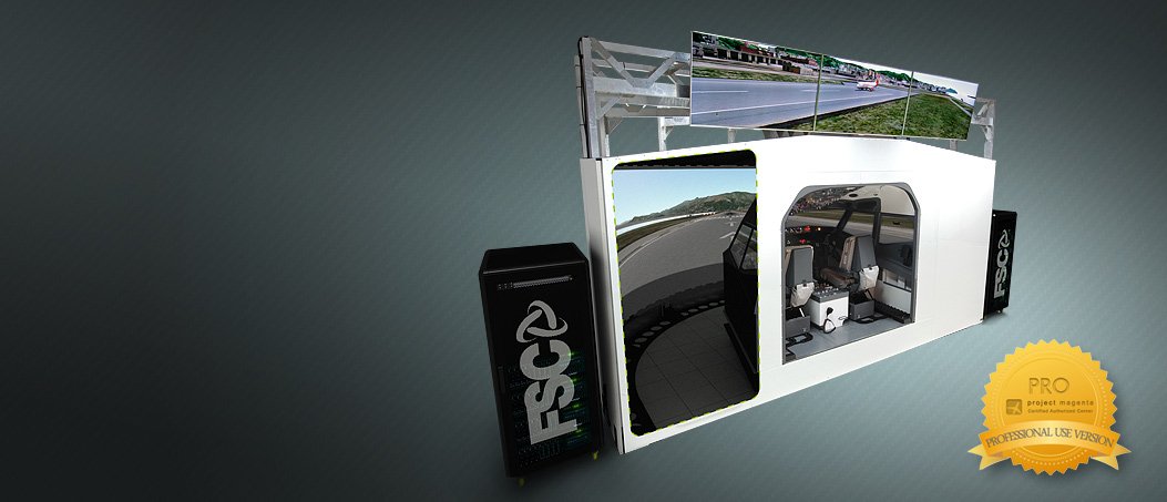 737NG Professional Simulator, 180° FullHD Projection Visual ESP based