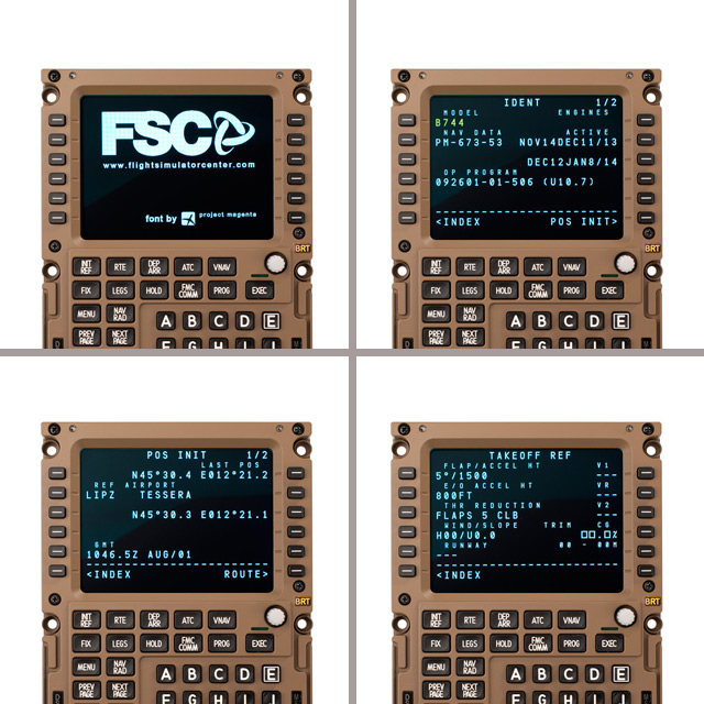 FSC B747 FMS 4 screenshots