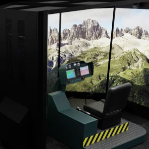 Helicopter Simulator Full Cockpit