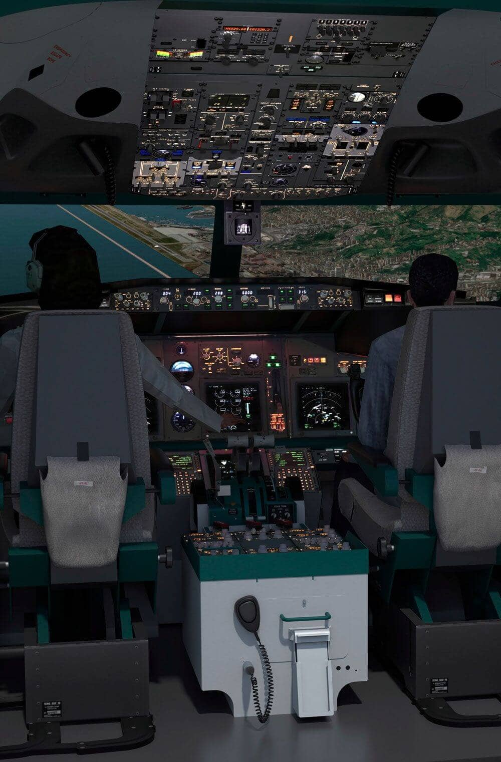FSC IAMS Interactive Airport Multiplatform Simulator B737NG cockpit inside