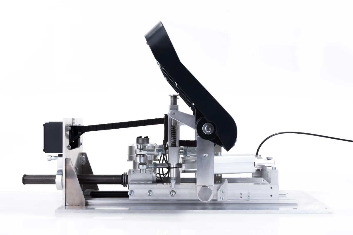 FSC A320 rudder pedals cpt above lateral view with mechanism