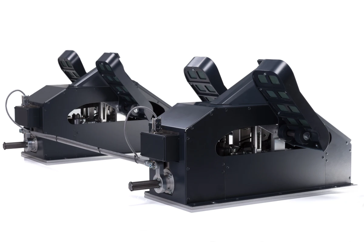 FSC A320 rudder pedals cpt and fo above back view both pedals linked