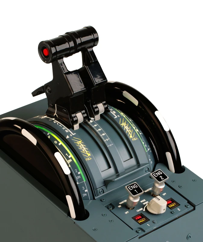 FSC A320 TQ pro motorized backlight detail