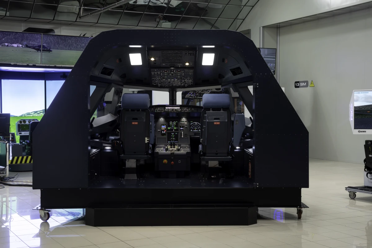 FSC A320 turnkey professional flight simulator front view