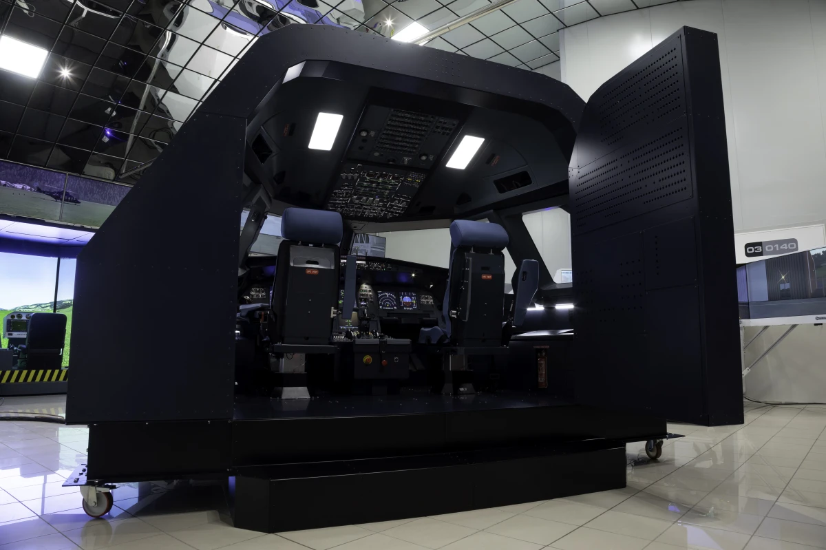 FSC A320 turnkey professional flight simulator front view 34