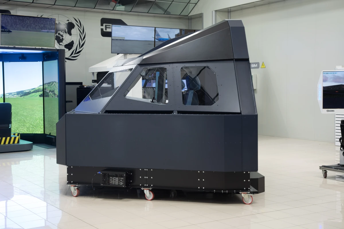 FSC A320 turnkey professional flight simulator lateral view 1