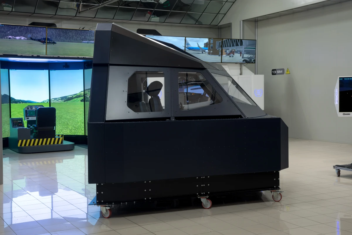 FSC A320 turnkey professional flight simulator lateral view 2