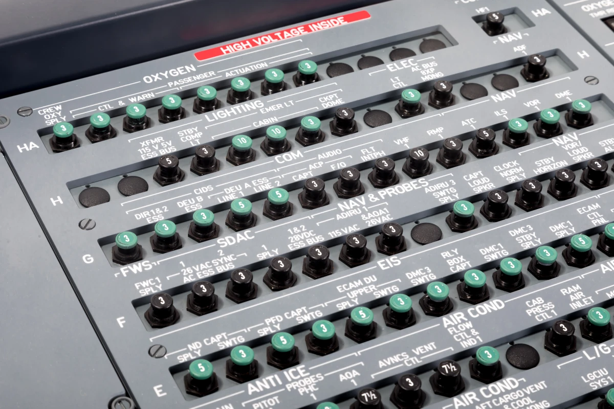 FSC A320 turnkey professional simulator circuit breakers overhead 49VU