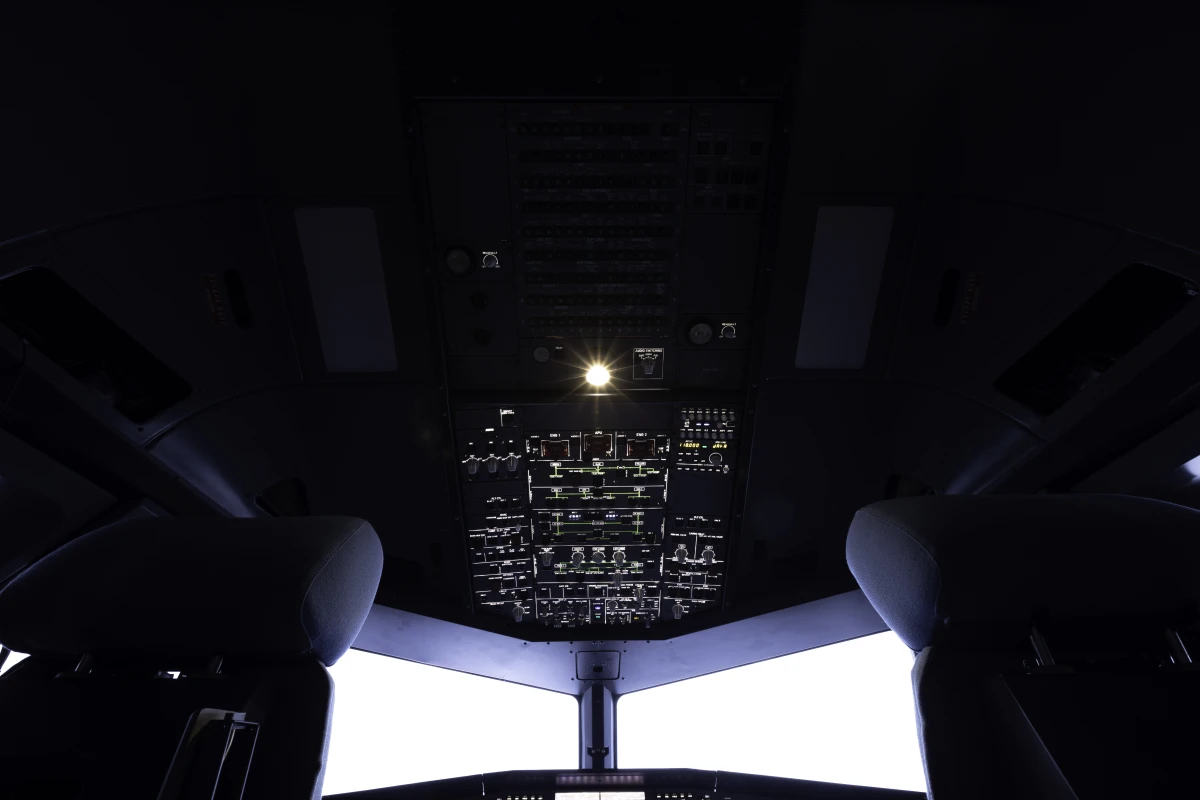 FSC A320 turnkey professional simulator pedestal flood