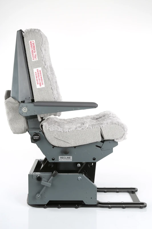 FSC B737 seat with jrails cpt armrest in position