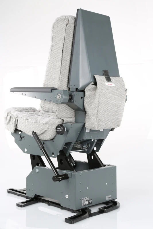 FSC B737 seat with jrails cpt back view 34