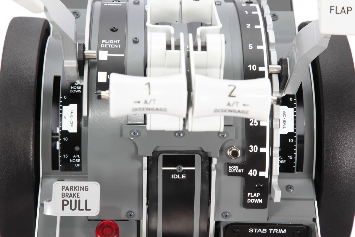 FSC B737NG TQ PRO metal top view detail