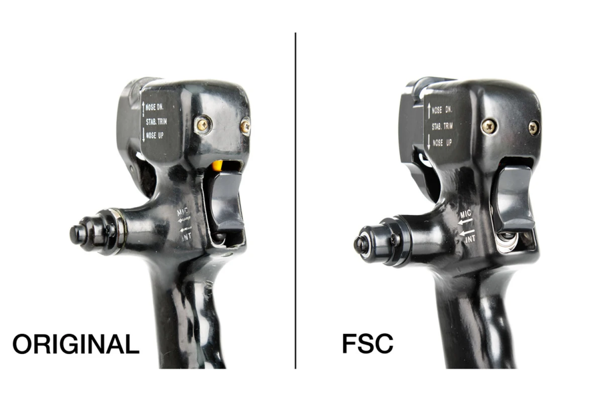FSC B737 Yoke Control Wheel CPT AP disconnet Comparison