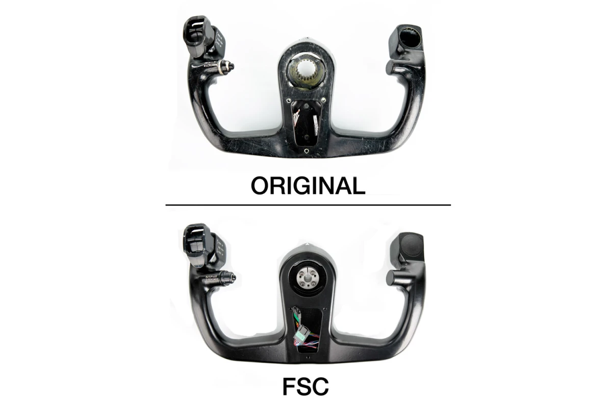 FSC B737 Yoke Control Wheel CPT Overview