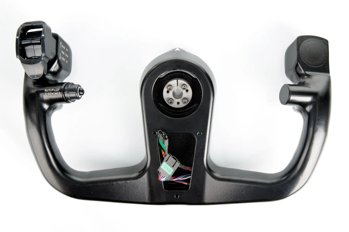 FSC B737 Yoke Control Wheel CPT Self-loking unit installed