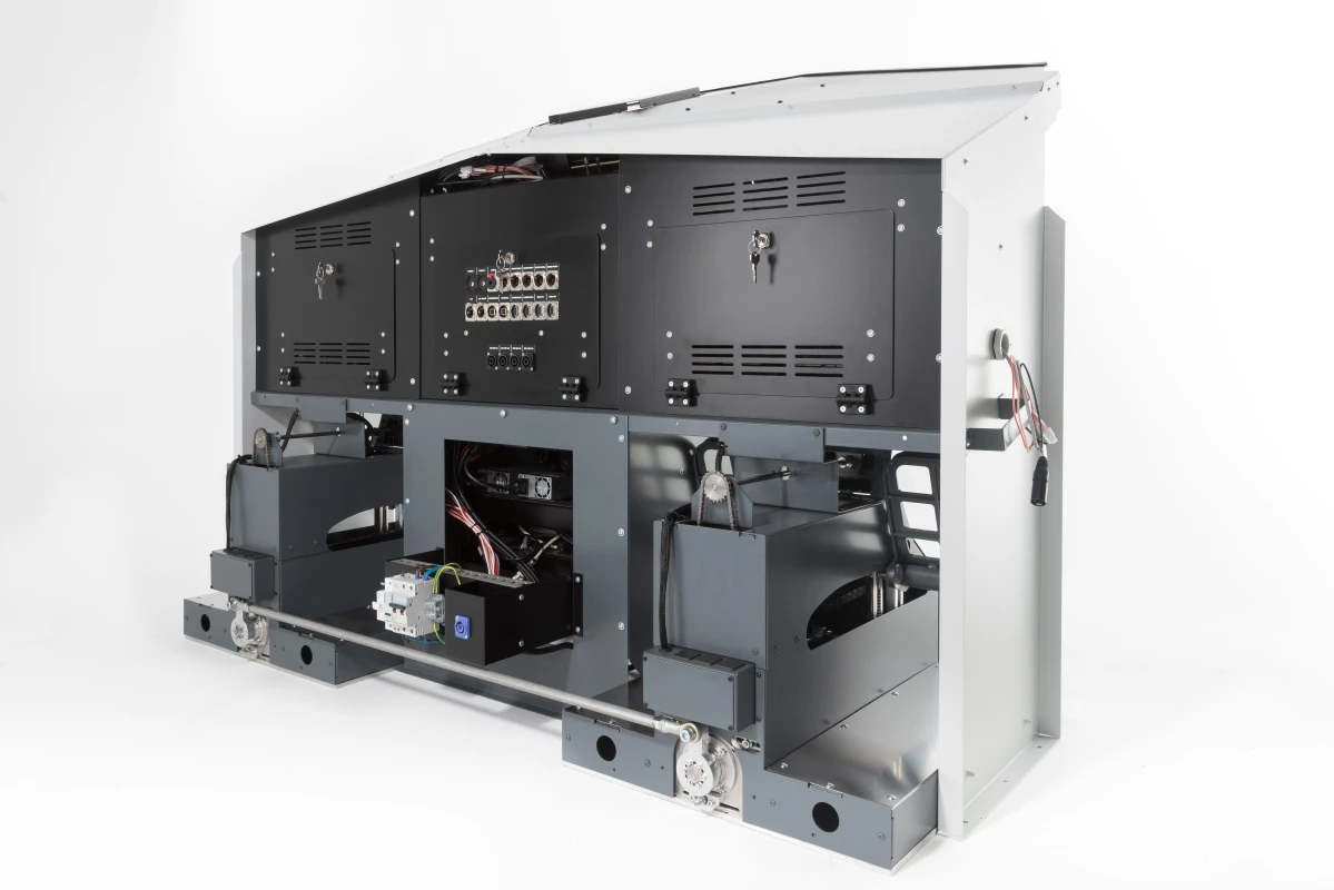 FSC B737NG MIP pro with rudder pedals and CDUs back 34