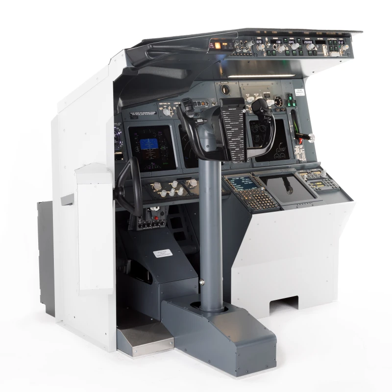 FSC B737NG MIP compact with single yoke and rudder pedals
