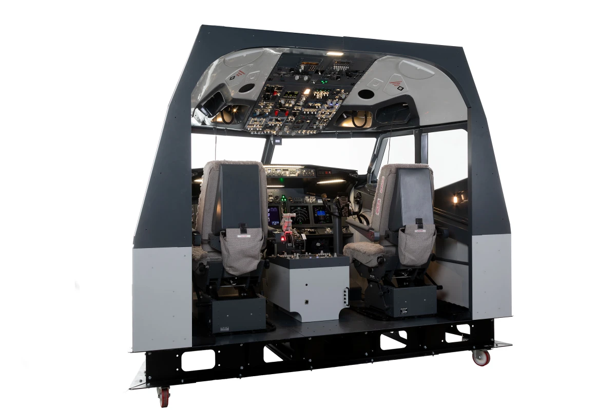 FSC B737NG turnkey professional flight simulator front 34