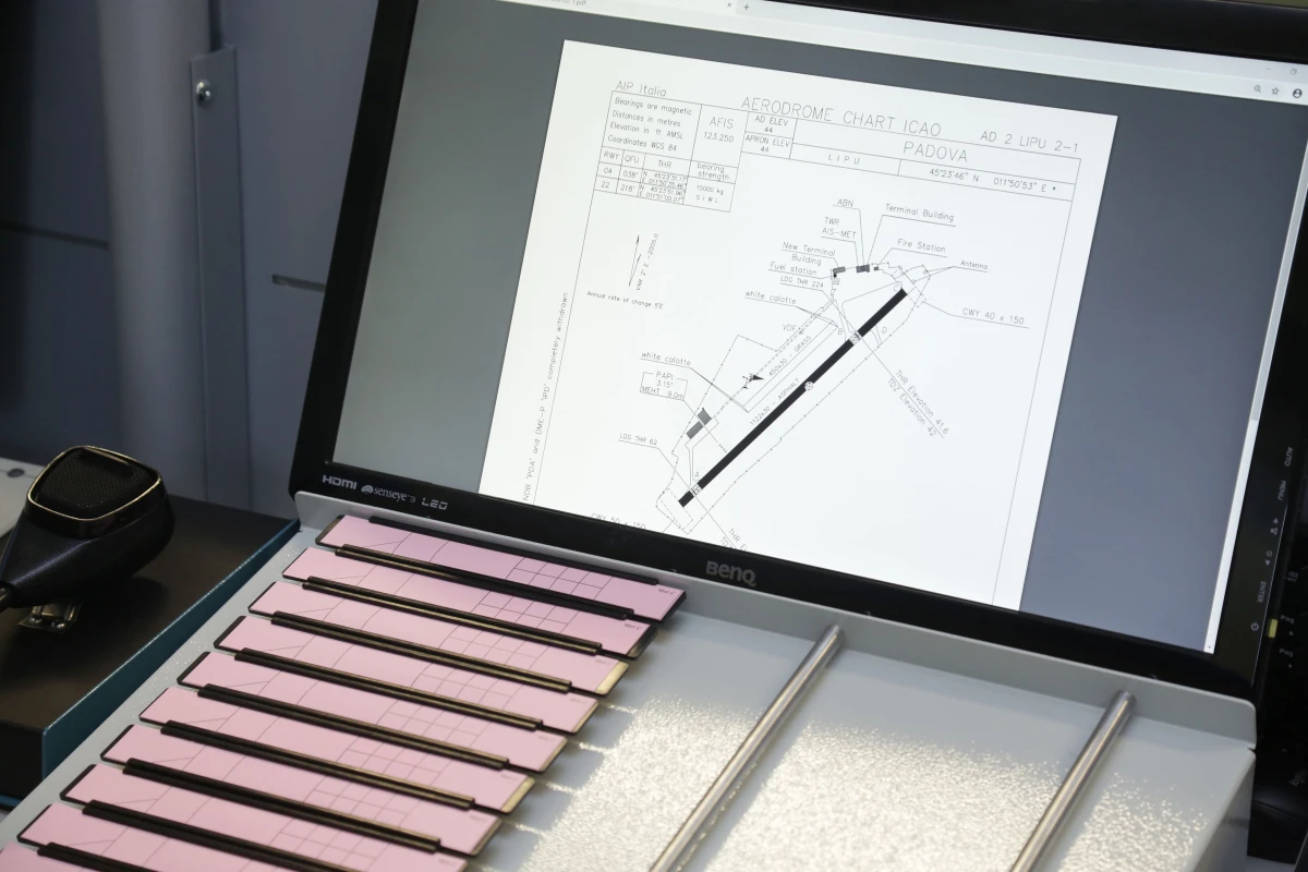FSC FISO ATC simulator air traffic control flight progress strips detail