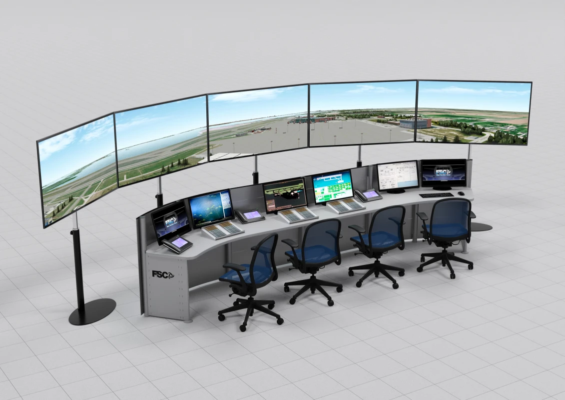 FSC FISO ATC simulator air traffic control main arena render