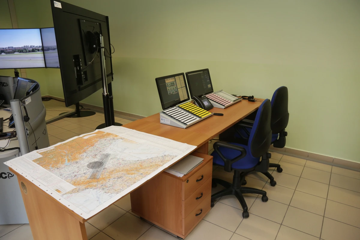 FSC FISO ATC simulator air traffic control remote station with map