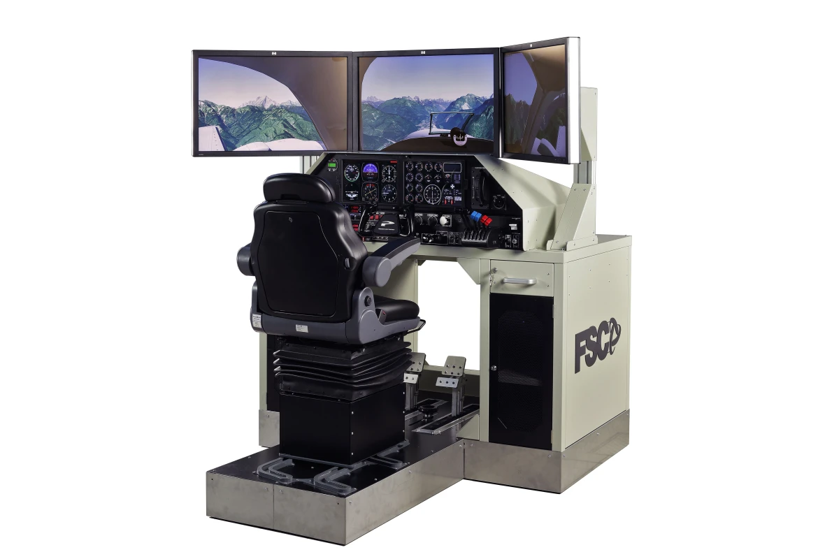FSC MTGS330 general aviation simulator with touch panels