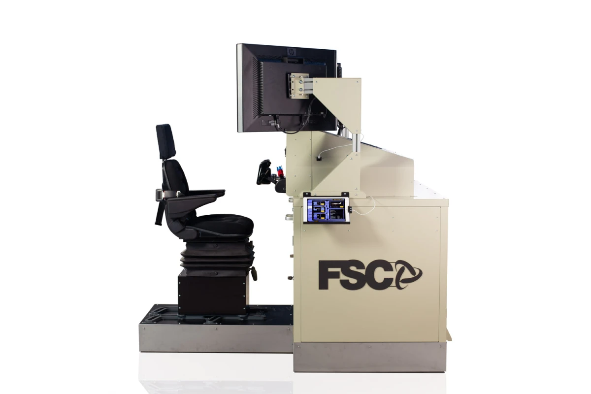 FSC MTGS330 general aviation simulator with garmin 1000 lateral view