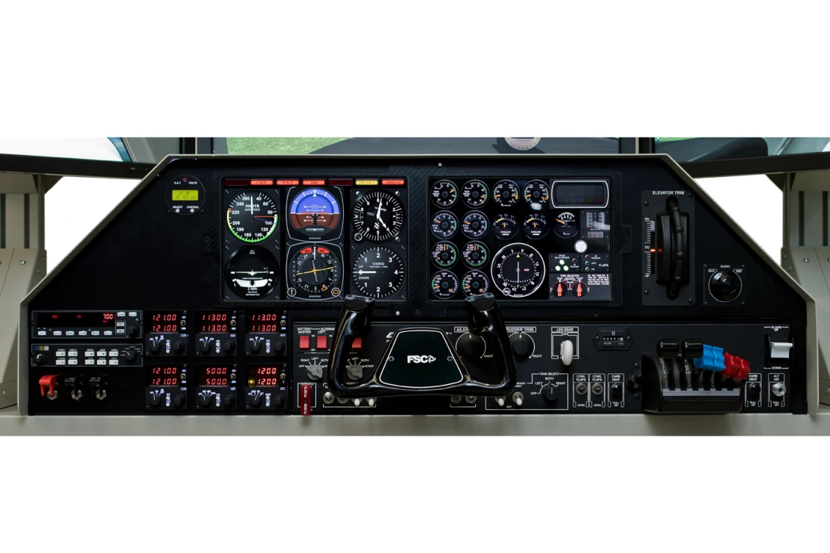 FSC news MTGS330 glass cockpit touch panels beachcraft baron configuration