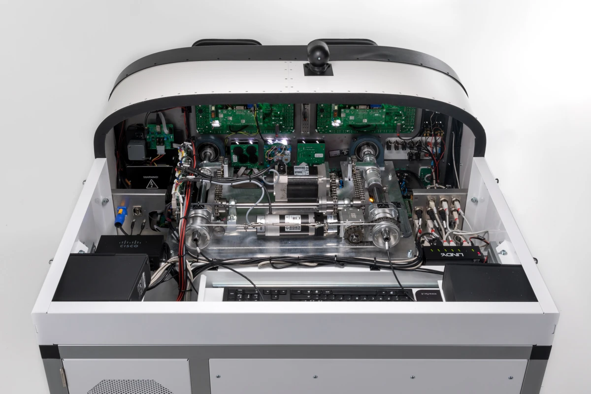 FSC MTGS332 general aviation simulator control loading system back view