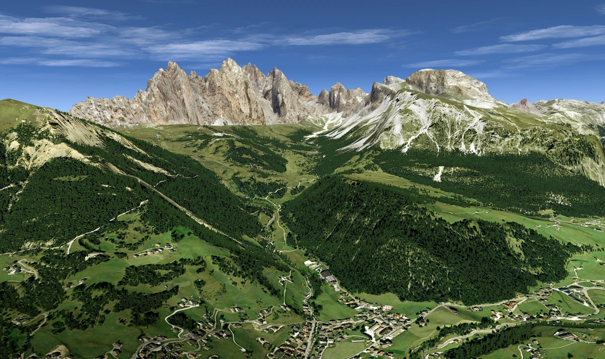 FSC MTGS332 general aviation simulator customized 3D scenary dolomiti