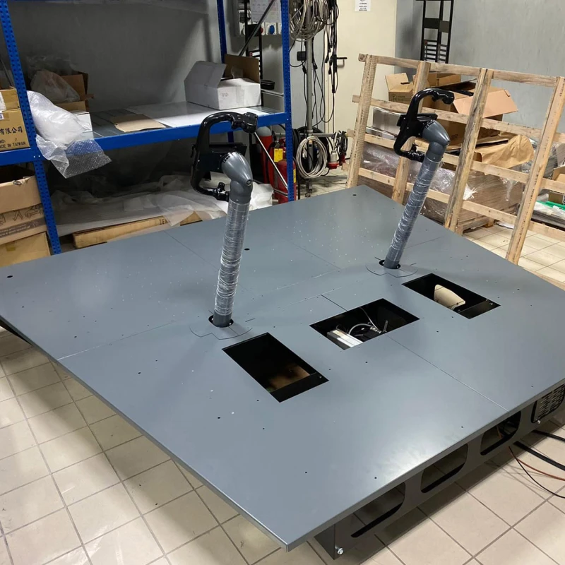 The yoke control wheels have a &plusmn; 180 degree range 