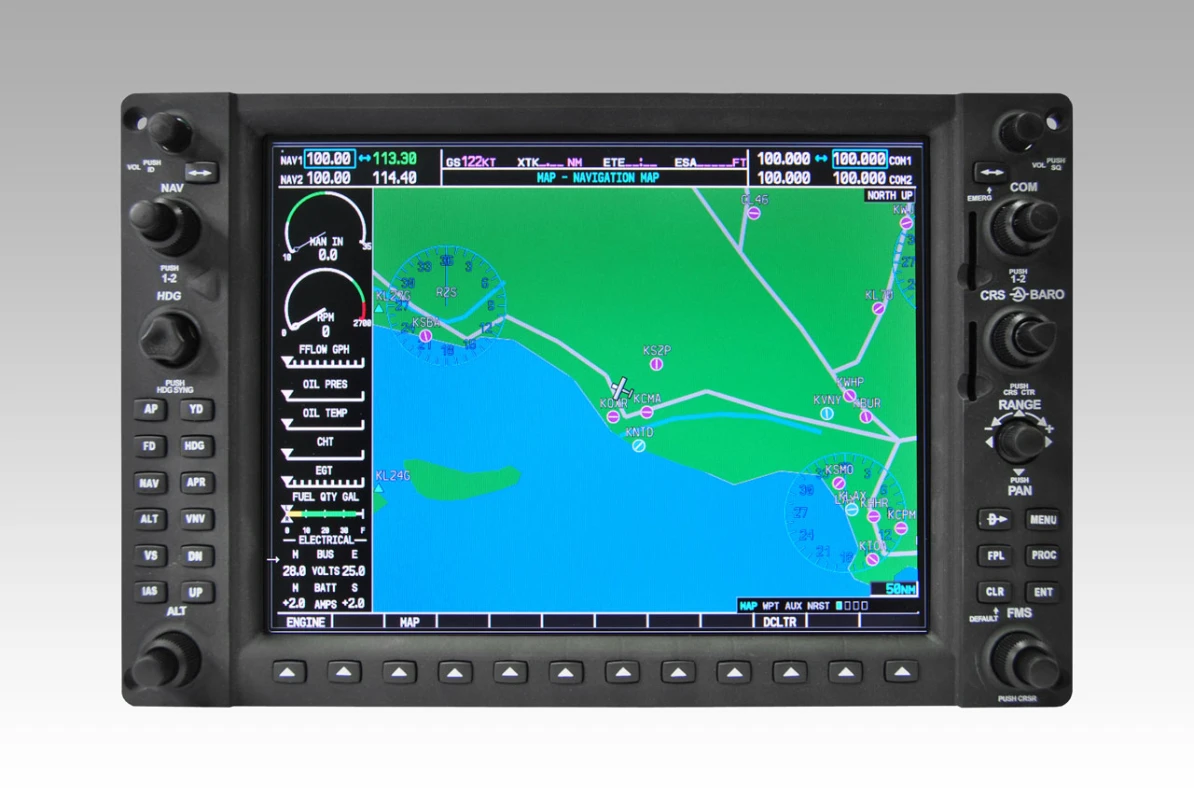 FSC Garmin 1000 MFD mulfunction flight dispaly