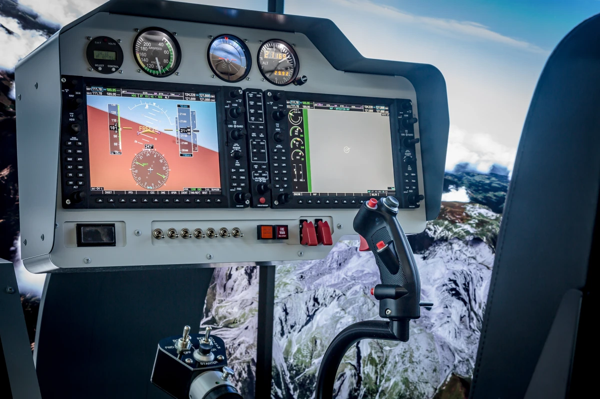 FSC helicopter simulator turnkey glass cockpit with G1000
