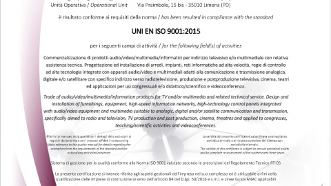 FSC QMS - ISO9001 2015 Certification